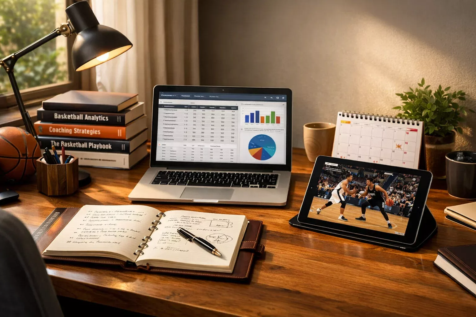 Strukturierte Planung und systematischer Ansatz für erfolgreiche Basketball-Wetten mit Notizen und Recherche
